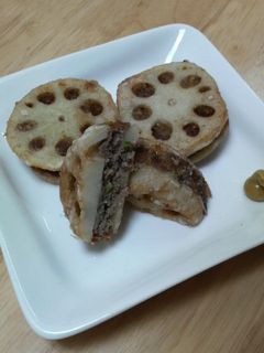 れんこんのはさみ揚げ-レシピのメイン写真