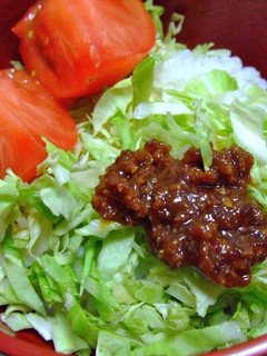 ロコモコっぽい肉味噌風どんぶり-レシピのメイン写真