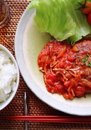 お家で簡単☆煮込みハンバーグ-レシピのメイン写真
