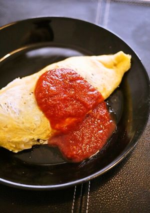 かぼちゃと肉味噌の絶品オムレツ-レシピのメイン写真