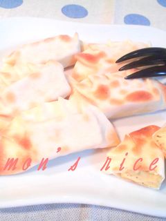 ✿おつまみに♫餃子の皮でクリチ包み焼き✿-レシピのメイン写真