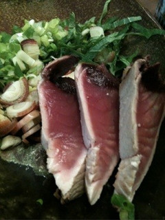 カツオの塩たたき 薬味山盛り-レシピのメイン写真