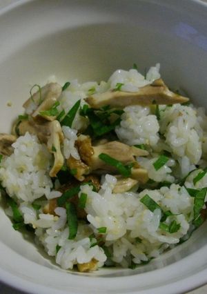 椎茸と大葉のまぜご飯-レシピのメイン写真