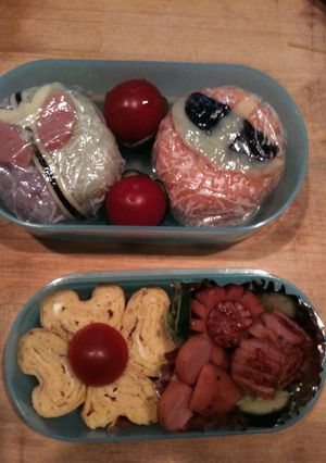 キャラ弁☆仮面ライダーＷ＆アクセル-レシピのメイン写真