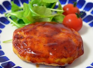 鶏肉のつくねみたいな♡ふわふわハンバーグ-レシピのメイン写真