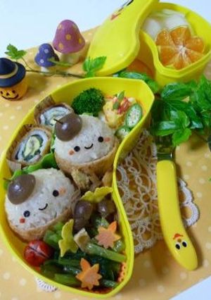 どんぐりちゃん弁当（いなり寿司キャラ弁）-レシピのメイン写真