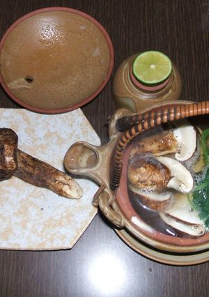 100均の土鍋でもok 　松茸土瓶蒸し-レシピのメイン写真
