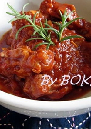 簡単！鶏手羽元のトマトソース煮-レシピのメイン写真