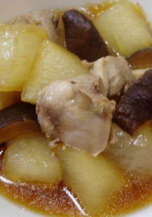 ヘルシー！鶏肉と冬瓜の煮物！-レシピのメイン写真