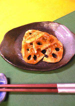●○蓮根の味噌みりん焼き○●-レシピのメイン写真