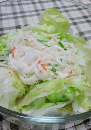 お手軽贅沢！エビとホタテの大根サラダ♪-レシピのメイン写真