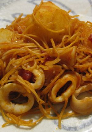 レタスがおいしいパリ麺サラダのトマト煮-レシピのメイン写真