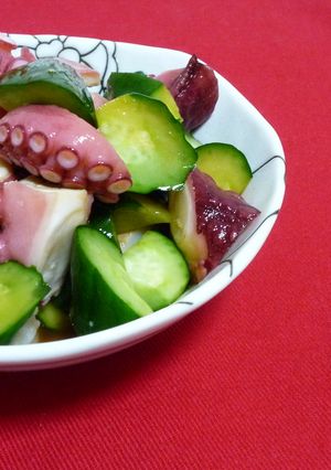 たこときゅうりのポン酢あえ-レシピのメイン写真