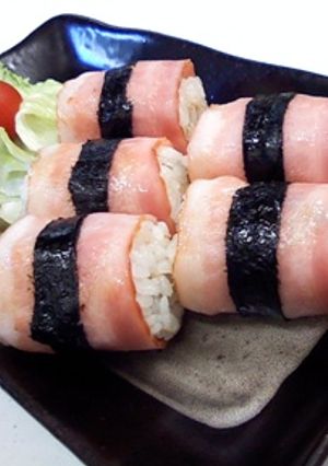 ひと口サイズのベーコン巻き焼きおにぎり-レシピのメイン写真