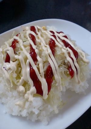 レンジでキャベ玉丼！-レシピのメイン写真