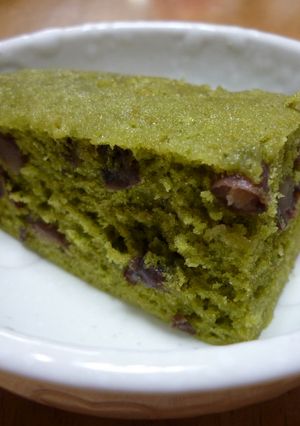 *ルクエde抹茶あずき蒸しパン(ハーフ)-レシピのメイン写真