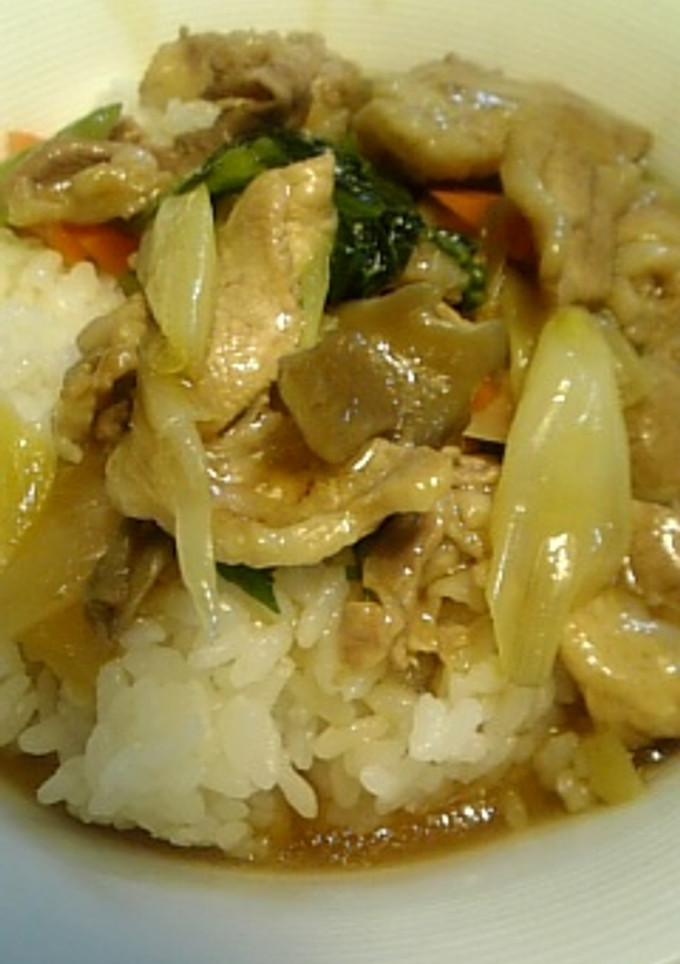 豚肉と小松菜の中華風旨煮-レシピのメイン写真