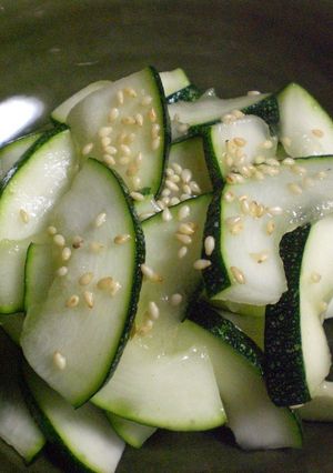 野菜をどうぞ♪ズッキーニの昆布茶漬け♪-レシピのメイン写真