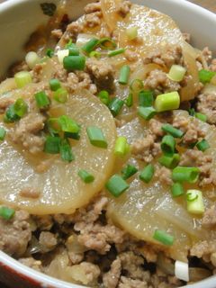 ひき肉大根の煮物~♪-レシピのメイン写真