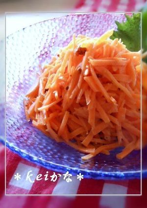 人参だけでマヨ食べラーサラダ-レシピのメイン写真