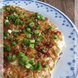 肉味噌風ソースの、ふわふわお好み焼き