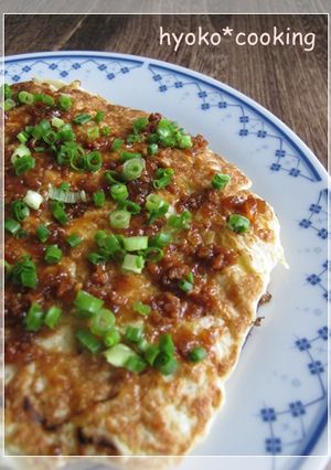 肉味噌風ソースの、ふわふわお好み焼き-レシピのメイン写真