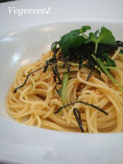 Wで香る~☆三つ葉とワサビの和風パスタ-レシピのメイン写真