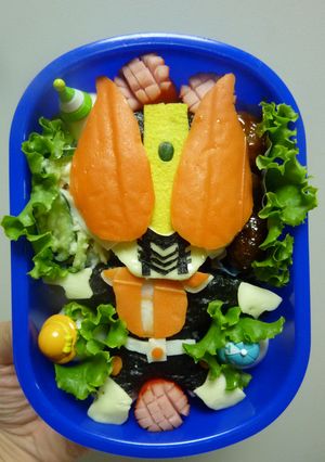 キャラ弁 仮面ライダー電王 オレ、参上!-レシピのメイン写真