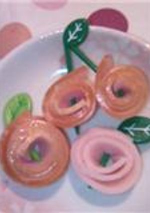●お弁当に♡ハムでクルクル～薔薇●-レシピのメイン写真