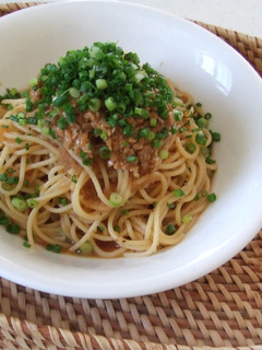 納豆おろしスパゲティ-レシピのメイン写真