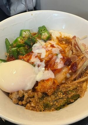 ピリ辛ねばねばそば-レシピのメイン写真