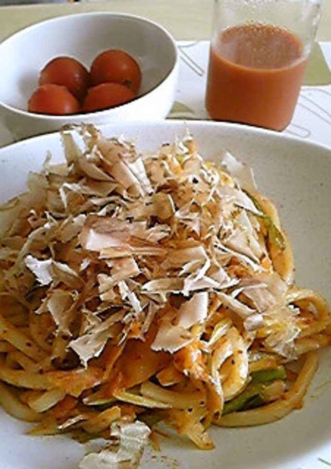 キムマヨ焼きうどん-レシピのメイン写真