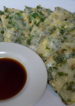 卵なし☆にらとコーンのチヂミ（米粉編）-レシピのメイン写真