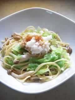○キャベツとキノコの和風パスタ○-レシピのメイン写真