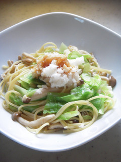 ○キャベツとキノコの和風パスタ○-レシピのメイン写真
