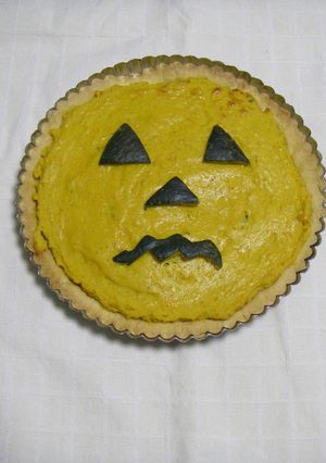 ハロウィンのクリーミーかぼちゃタルト-レシピのメイン写真