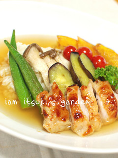 チキン&野菜ソテーのカフェ風スープごはん-レシピのメイン写真