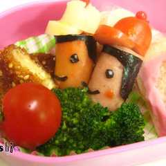 รูปของ ☆赤白帽子☆運動会弁当