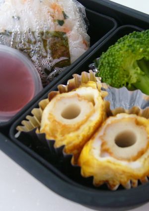 お弁当に♪竹輪で卵焼き-レシピのメイン写真
