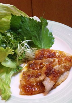 ラー油ぽん酢のサムギョプサル風-レシピのメイン写真
