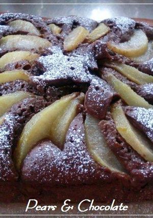 洋ナシのチョコケーキ-レシピのメイン写真