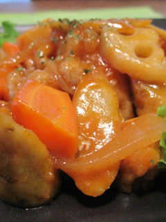 優しい味☆豚肉と根菜の和風ケチャップ煮-レシピのメイン写真