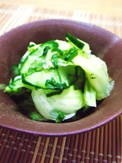 *きゅうりとレタスの即席お漬け物*-レシピのメイン写真