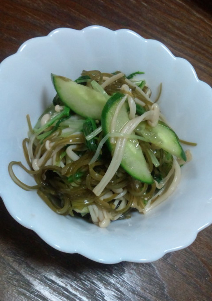 えのきと水菜と切り昆布の和え物-レシピのメイン写真