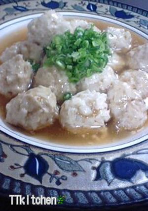 ＊夕飯＊蓮根たっぷり鶏肉だんごのあんかけ-レシピのメイン写真