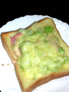 キャベツと魚肉ソーセージのトースト-レシピのメイン写真