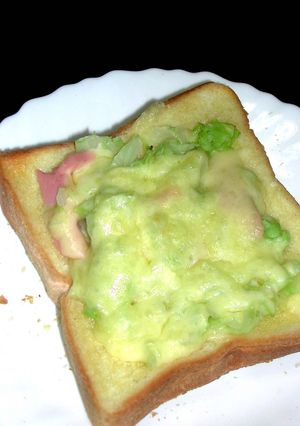 キャベツと魚肉ソーセージのトースト-レシピのメイン写真