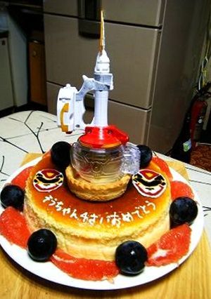 キャラデコ！ゴセイジャーケーキ-レシピのメイン写真