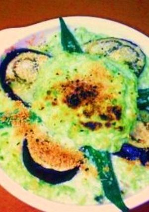 オクラとナスの豆腐アボカドソース焼き♪-レシピのメイン写真