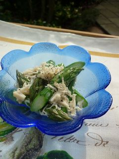 アスパラとホタテ缶のマヨあえ-レシピのメイン写真